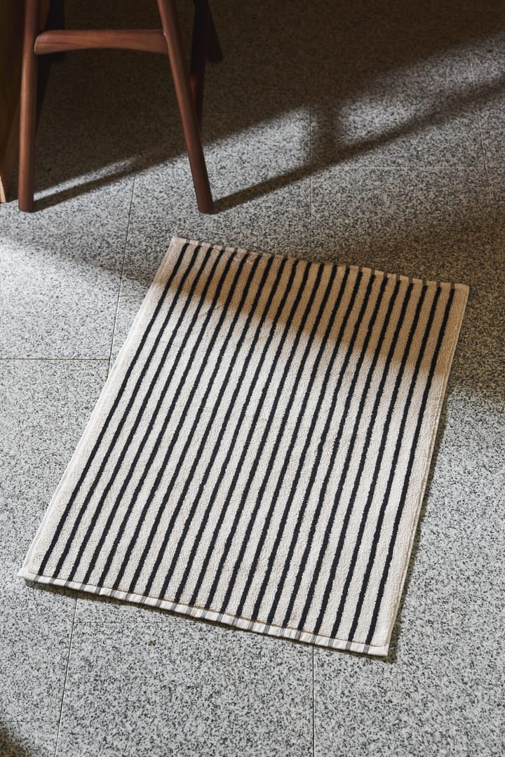 Drift badmat 50x70cm, Wit-zwart Scandi Living