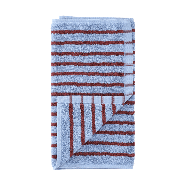 Drift handdoek 30x50 cm. - Blauw-rood - Scandi Living