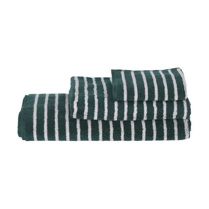 Drift handdoek 30x50 cm., Groen-paars Scandi Living