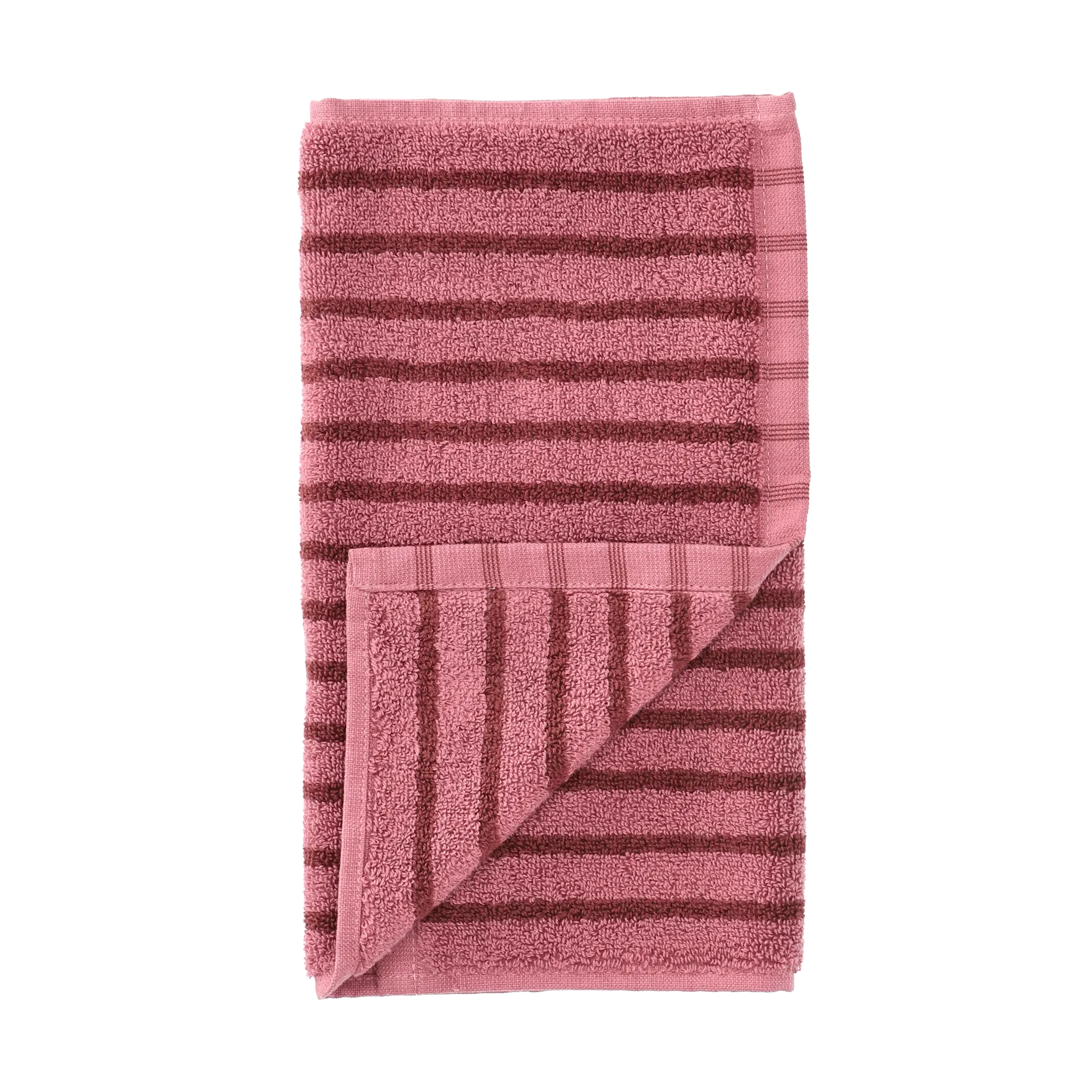 Drift handdoek 30x50 cm., Roze-rood Scandi Living