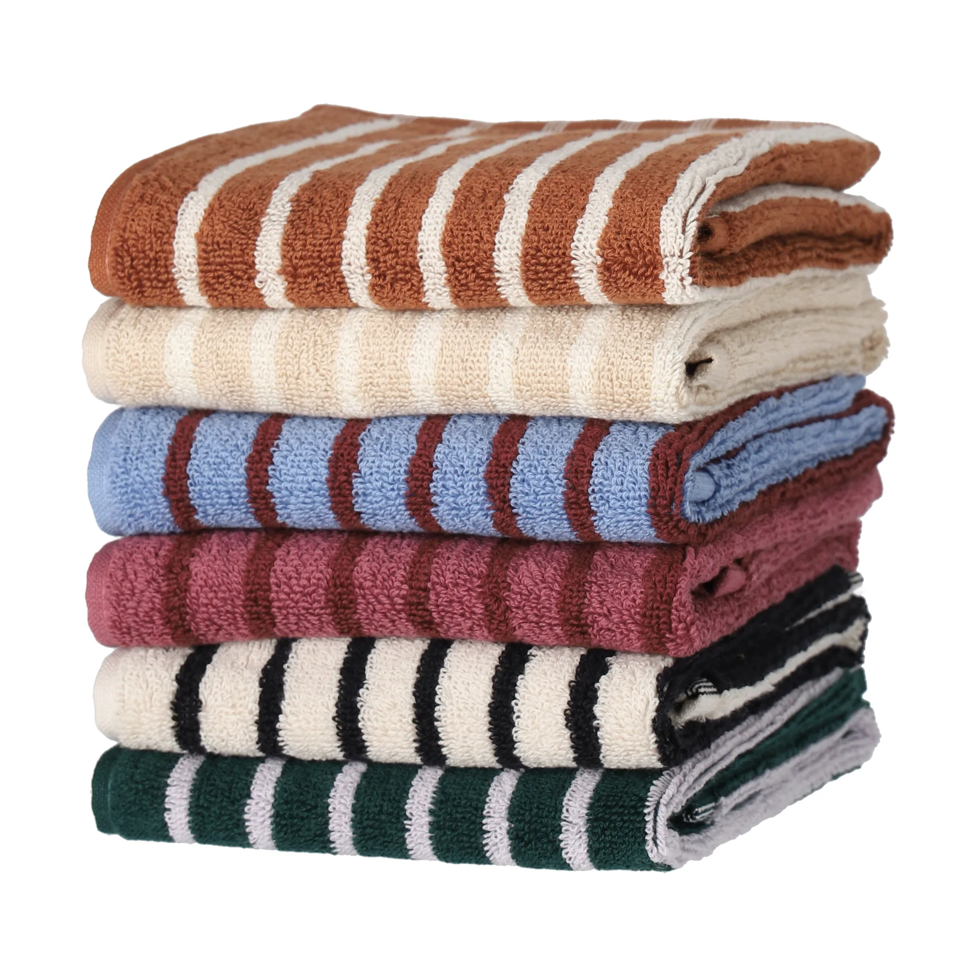 Drift handdoek 30x50 cm., Roze-rood Scandi Living