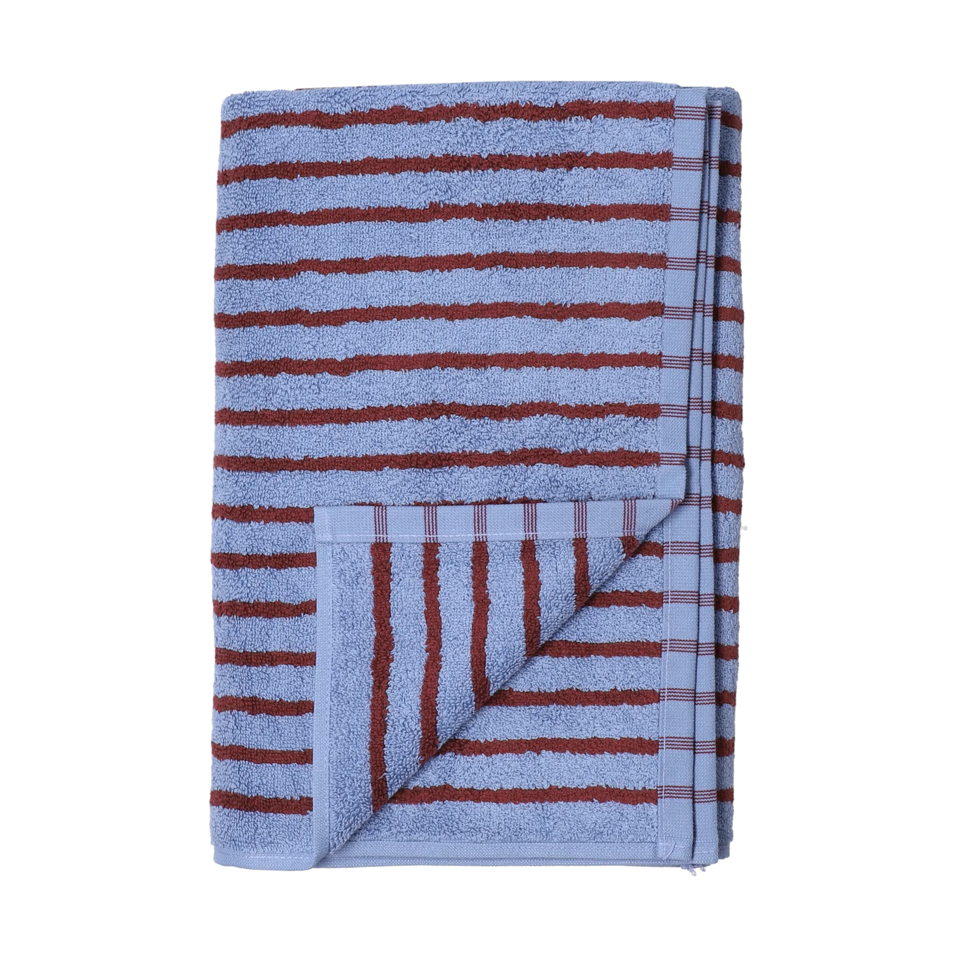 Drift handdoek 50x70 cm, Blauw-rood Scandi Living