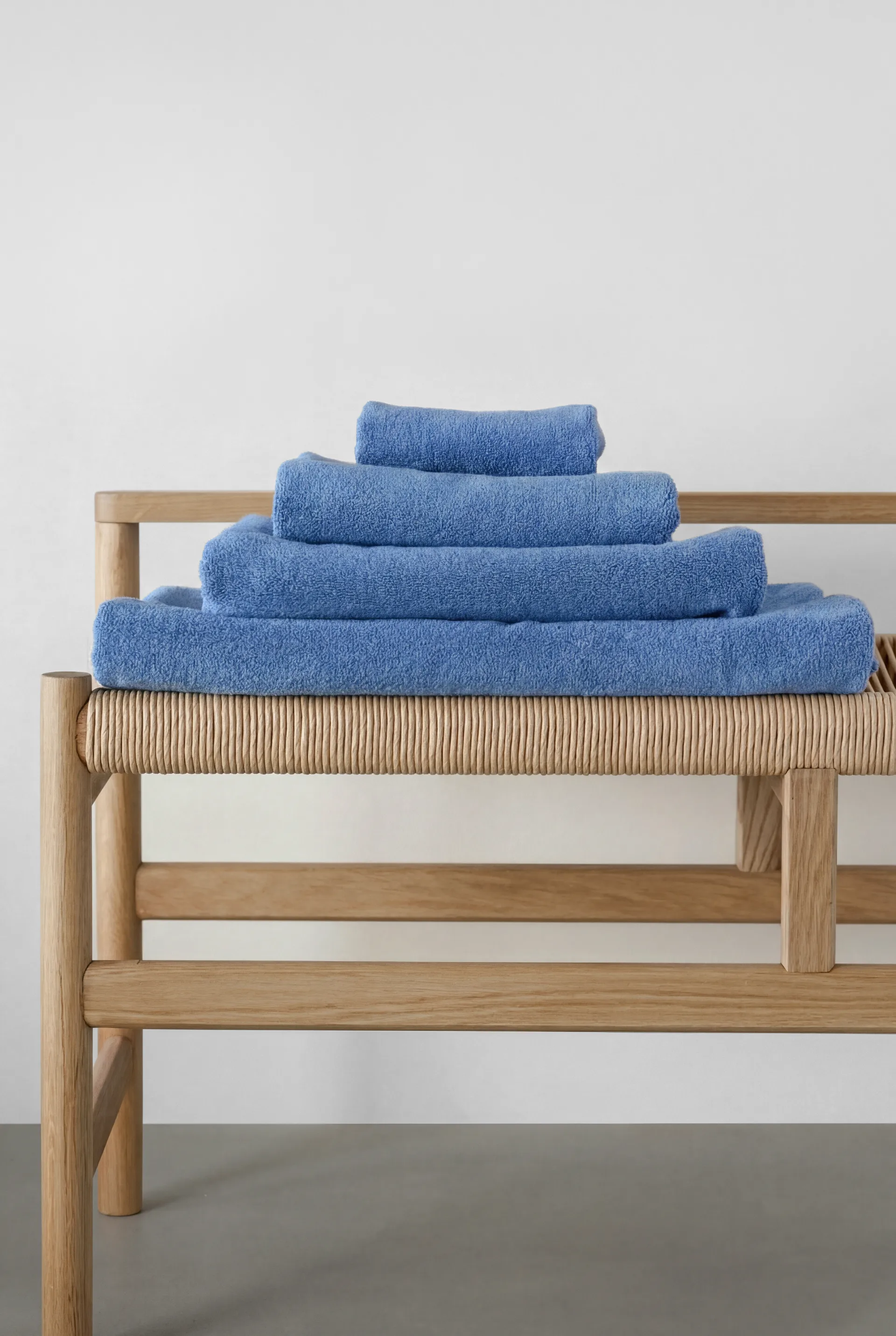 Drift handdoek 50x70 cm, Blauw Scandi Living