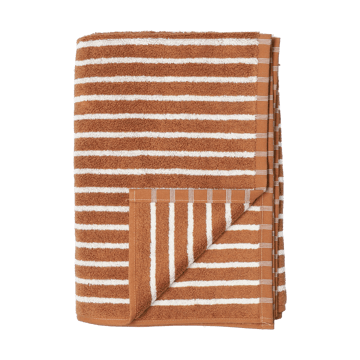 Drift handdoek 50x70 cm - Bruin-wit - Scandi Living