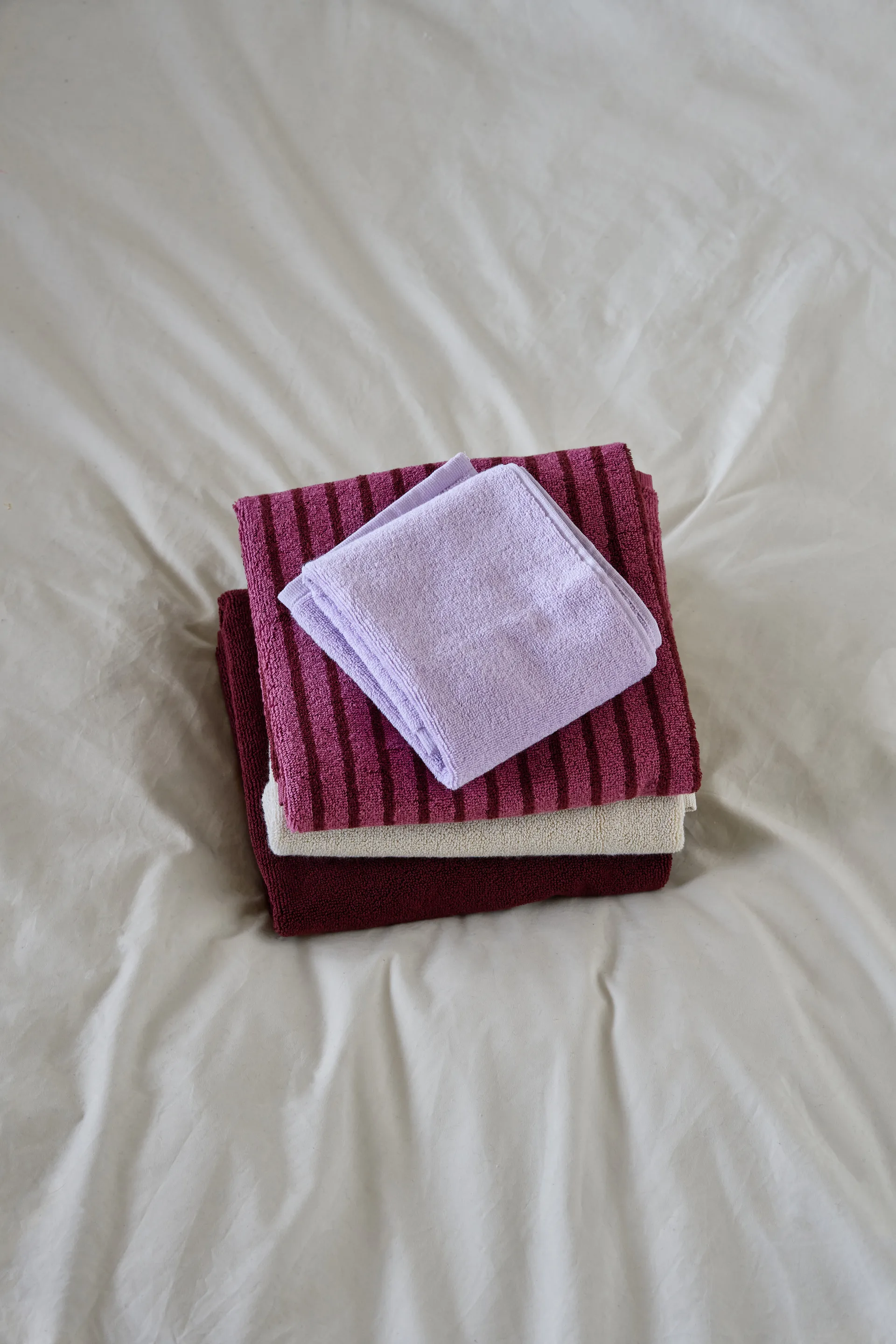 Drift handdoek 50x70 cm, Rood Scandi Living
