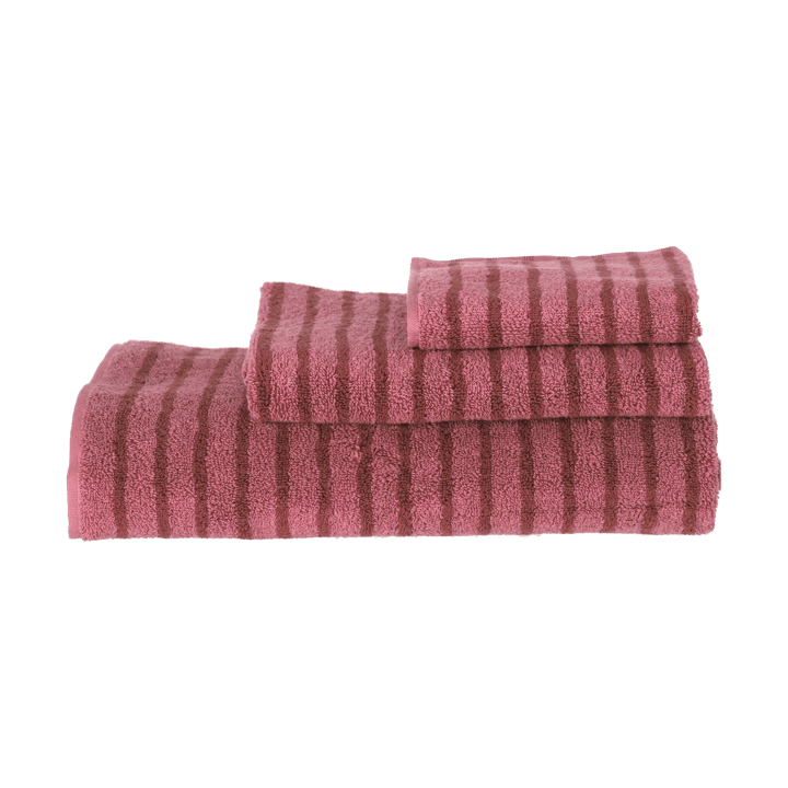 Drift handdoek 50x70 cm, Roze-rood Scandi Living