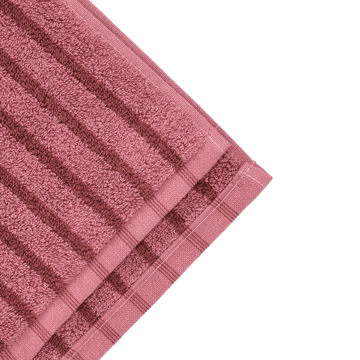 Drift handdoek 50x70 cm - Roze-rood - Scandi Living