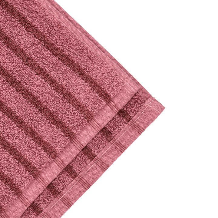 Drift handdoek 50x70 cm, Roze-rood Scandi Living
