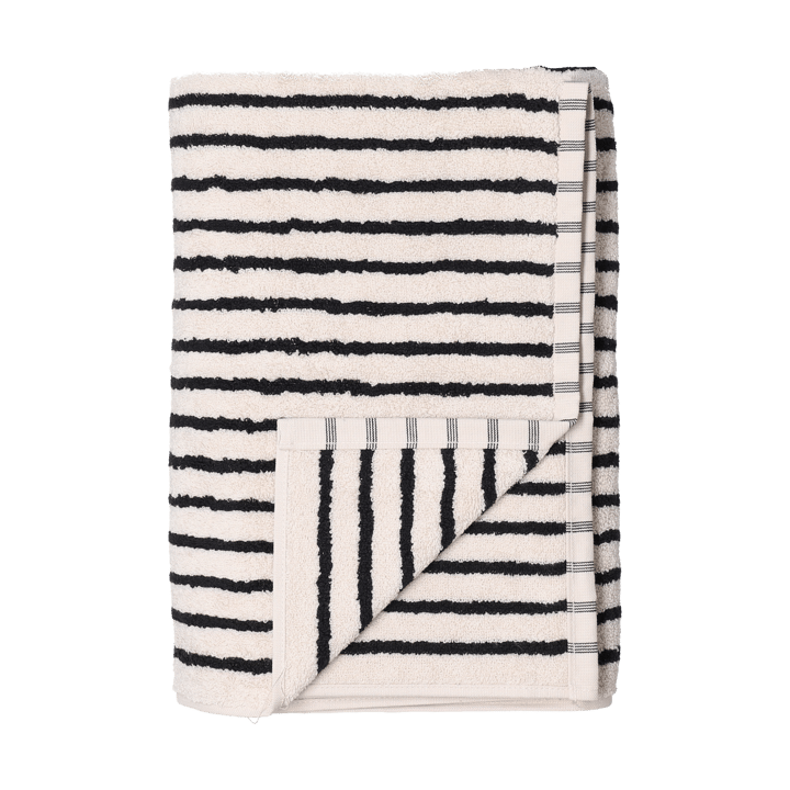 Drift handdoek 50x70 cm - Wit-zwart - Scandi Living