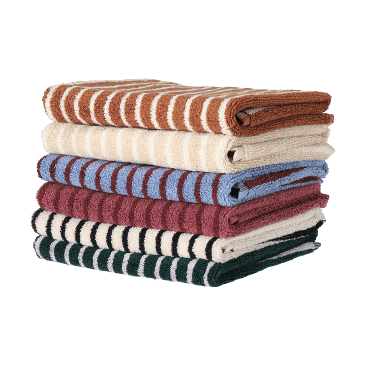 Drift handdoek 50x70 cm, Wit-zwart Scandi Living