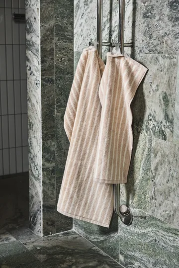 Drift handdoekenset 4-delig - Beige-wit - Scandi Living