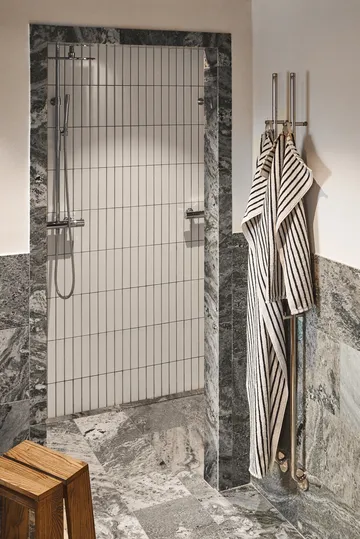 Drift handdoekenset 4-delig - Wit-zwart - Scandi Living