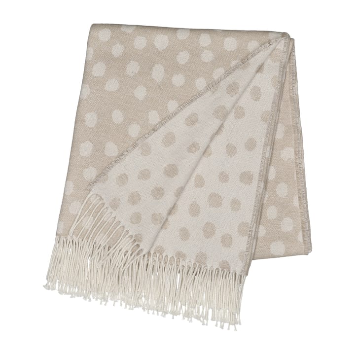 Droplets katoenen plaid 130x185 cm - Beige - Scandi Living