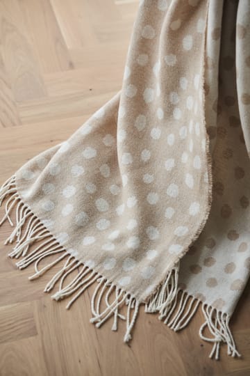Droplets katoenen plaid 130x185 cm - Beige - Scandi Living
