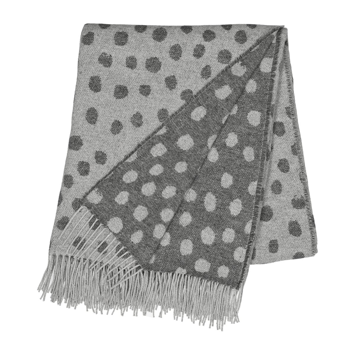 Scandi Living Droplets katoenen plaid 130x185 cm Grijs