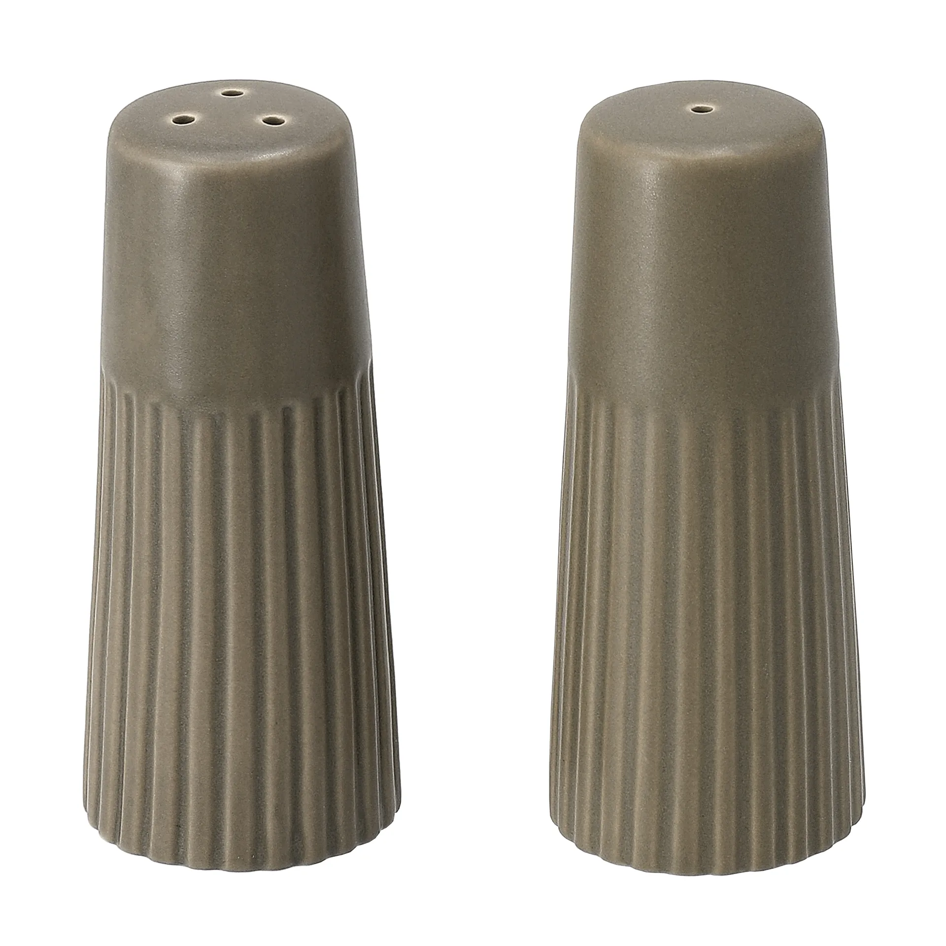 Edge zout- & peperstel 2-delig, Groen, Ø3,8x8,7 cm Scandi Living