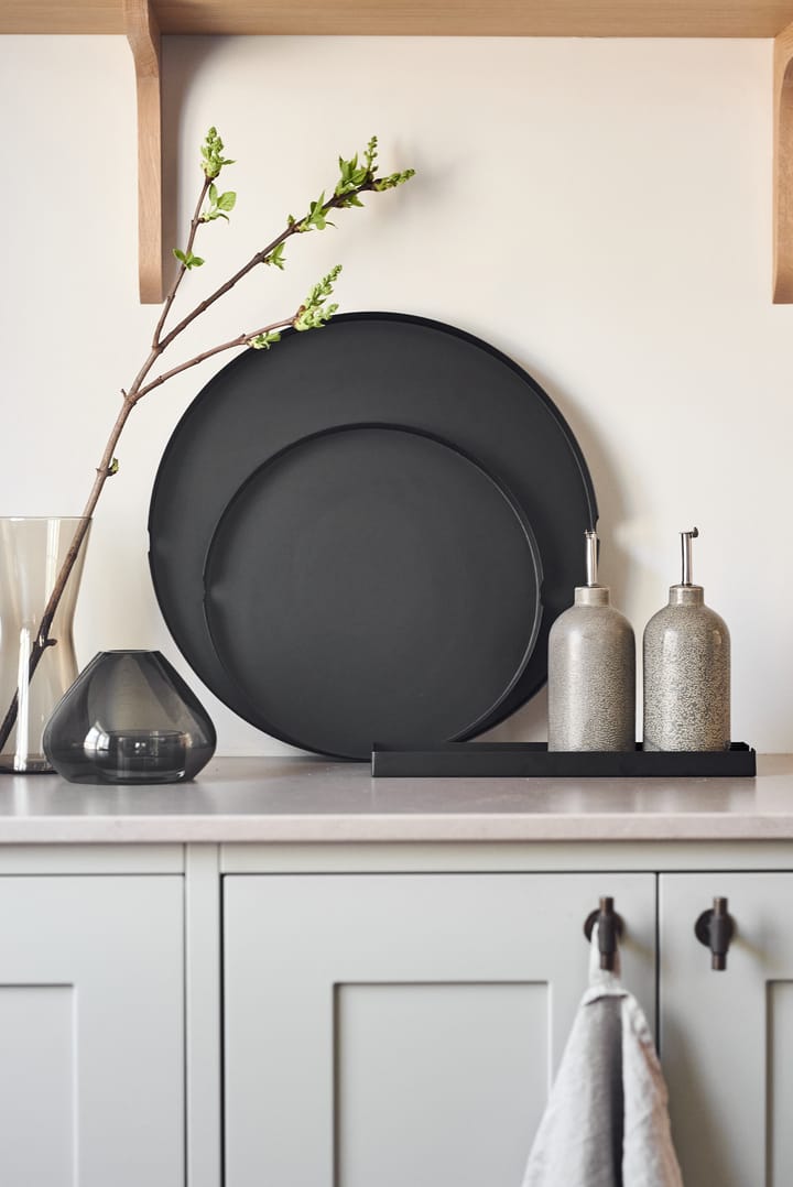 Edgy dienblad 10x32 cm - Zwart - Scandi Living
