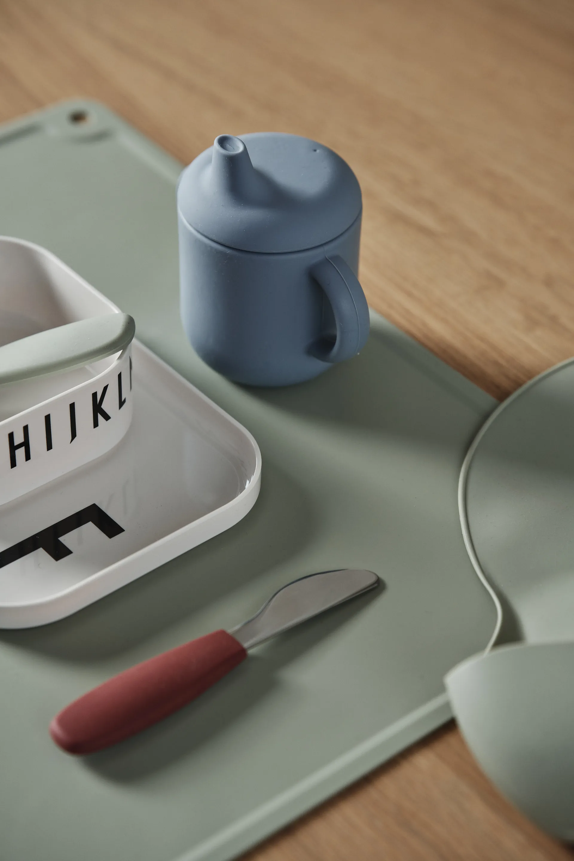 Elvie tuitbeker siliconen 180 ml, Blue Scandi Living