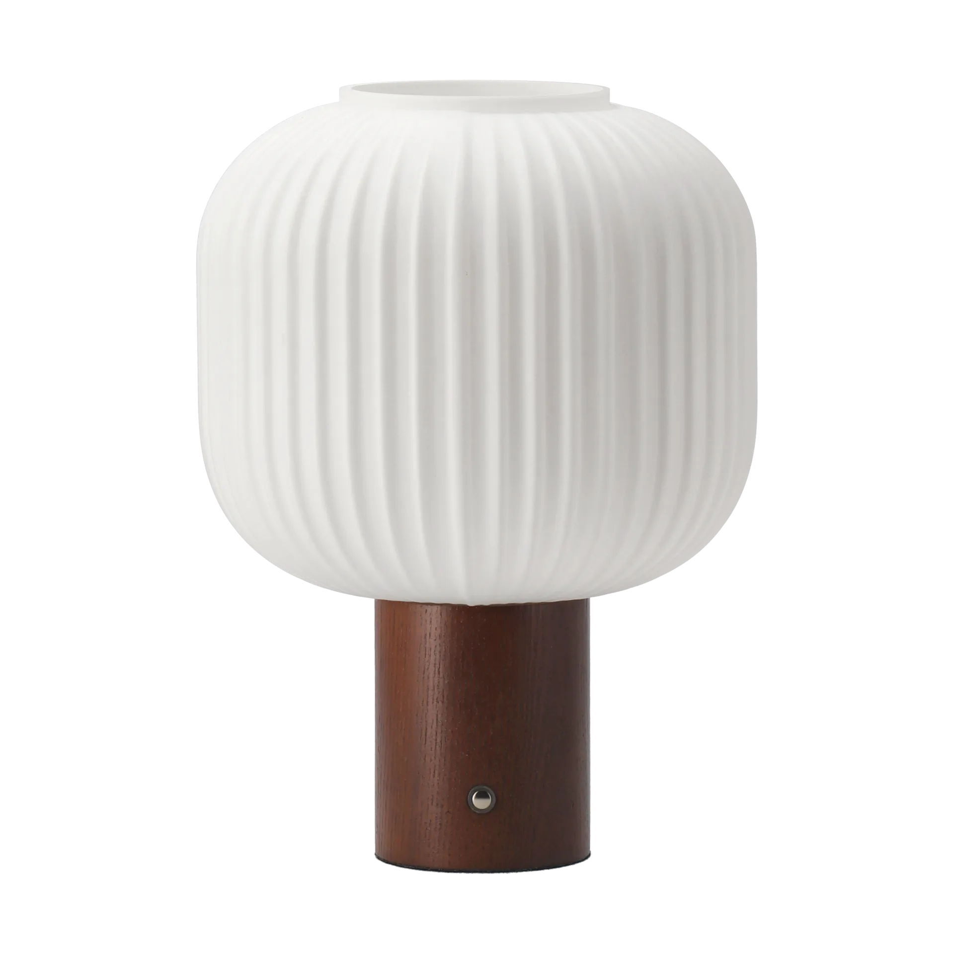 Fair draagbare tafellamp, Frostat glas-donkergelakt es. Scandi Living