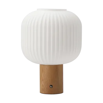 Fair draagbare tafellamp - Frostat glas-doos. - Scandi Living