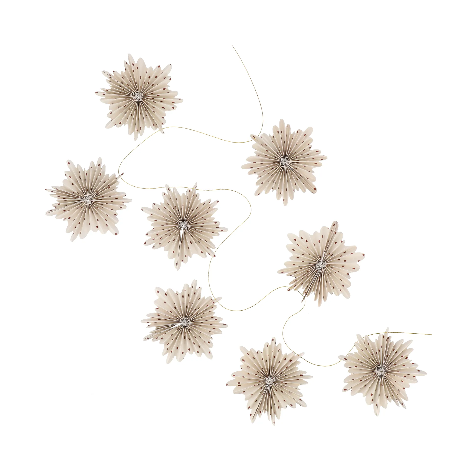 Festive girlang 3 M, Rood gestippeld Scandi Living