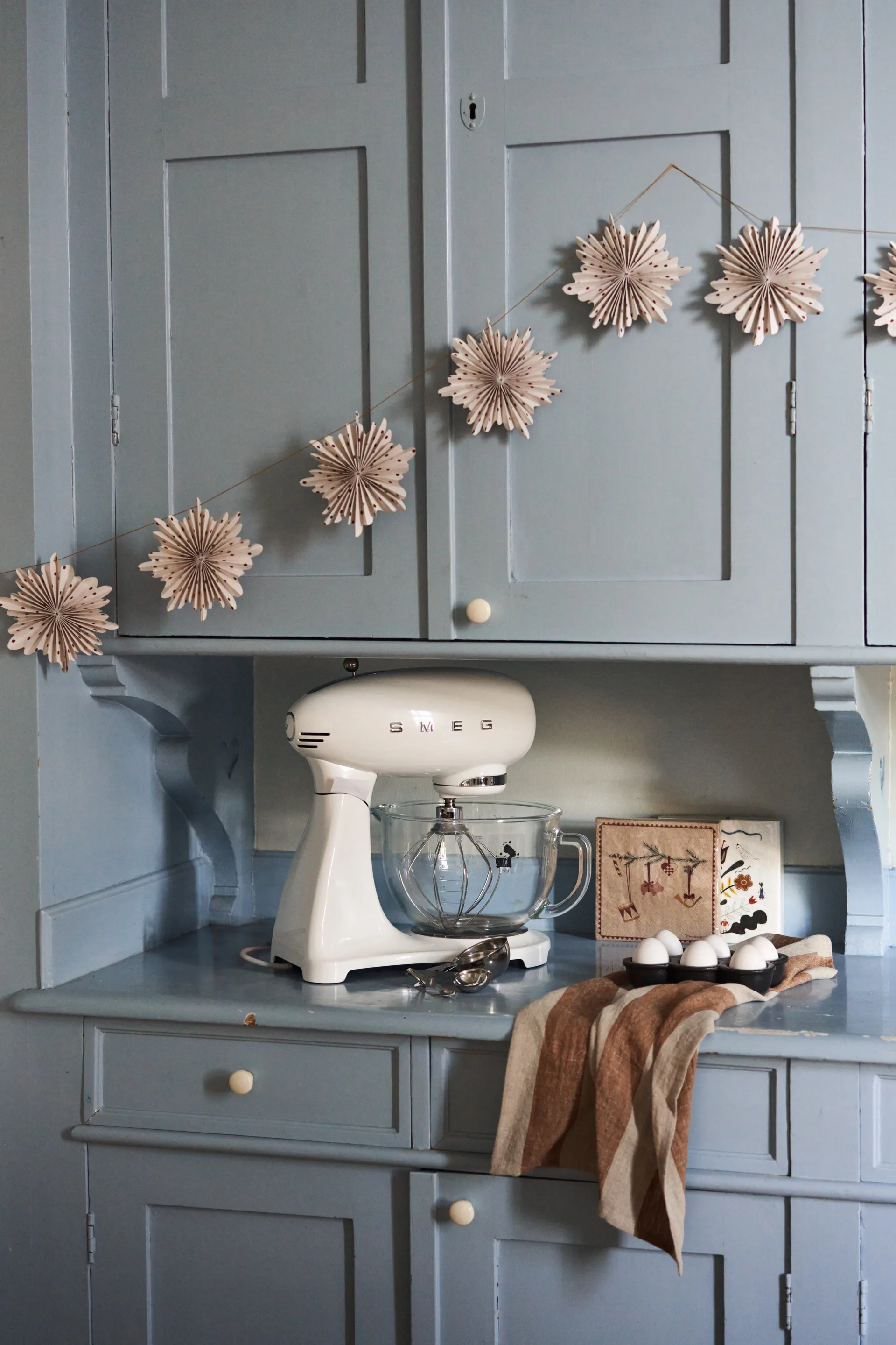 Festive girlang 3 M, Rood gestippeld Scandi Living