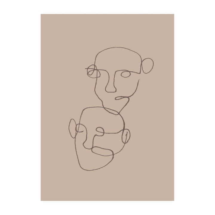 Figurative poster beige, 30x40 cm Scandi Living