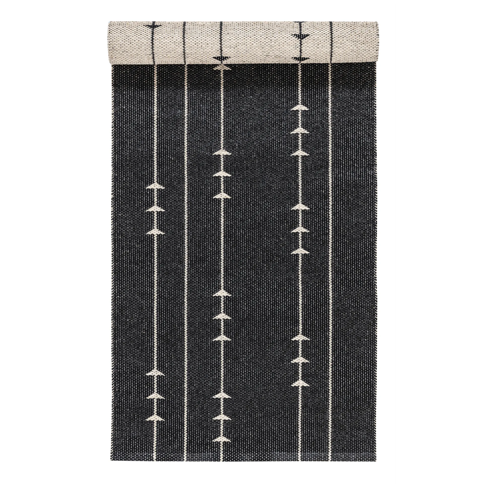 Fir vloerkleed nude-black, 70 x 150 cm. Scandi Living