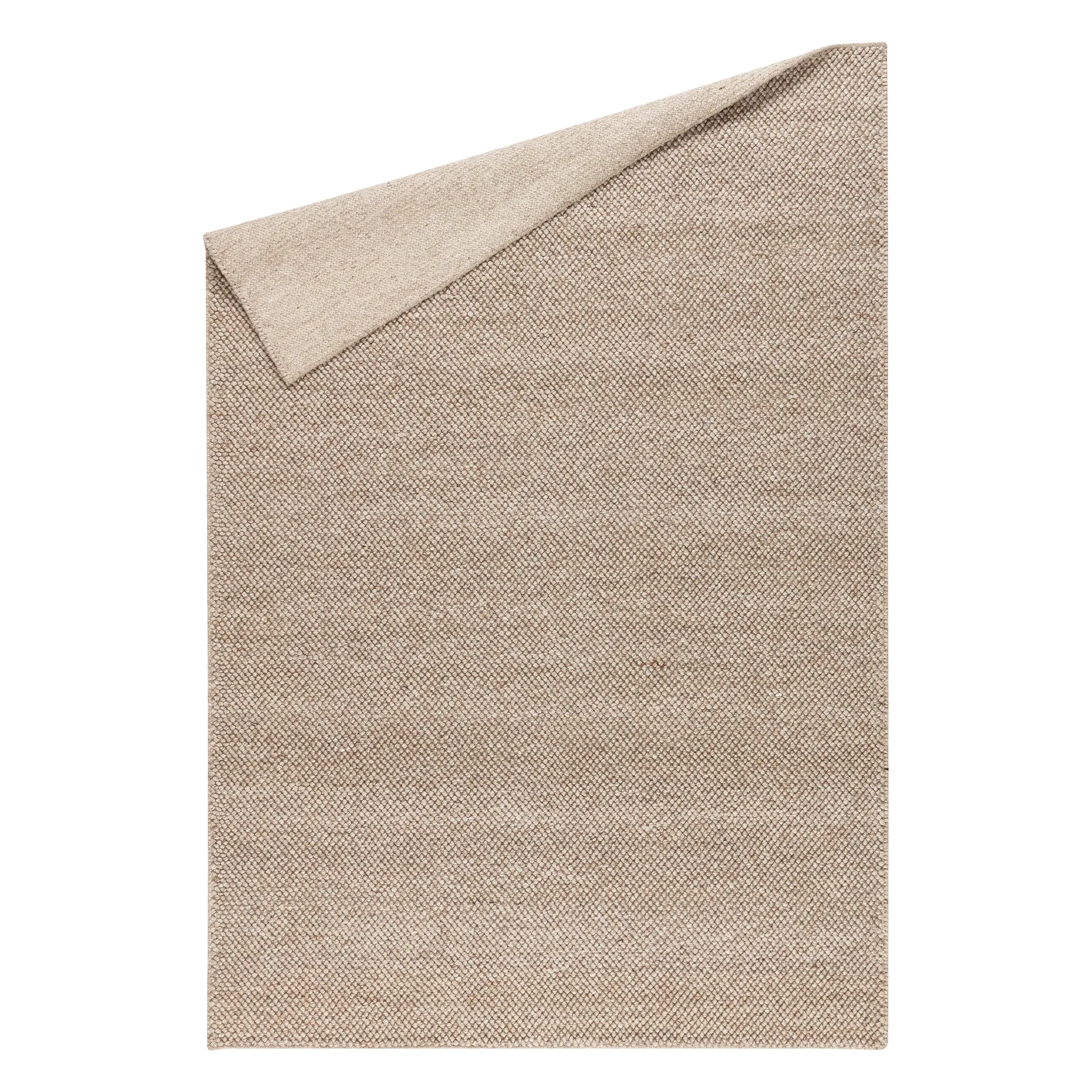 Flock wollen vloerkleed beige, 170x240 cm Scandi Living