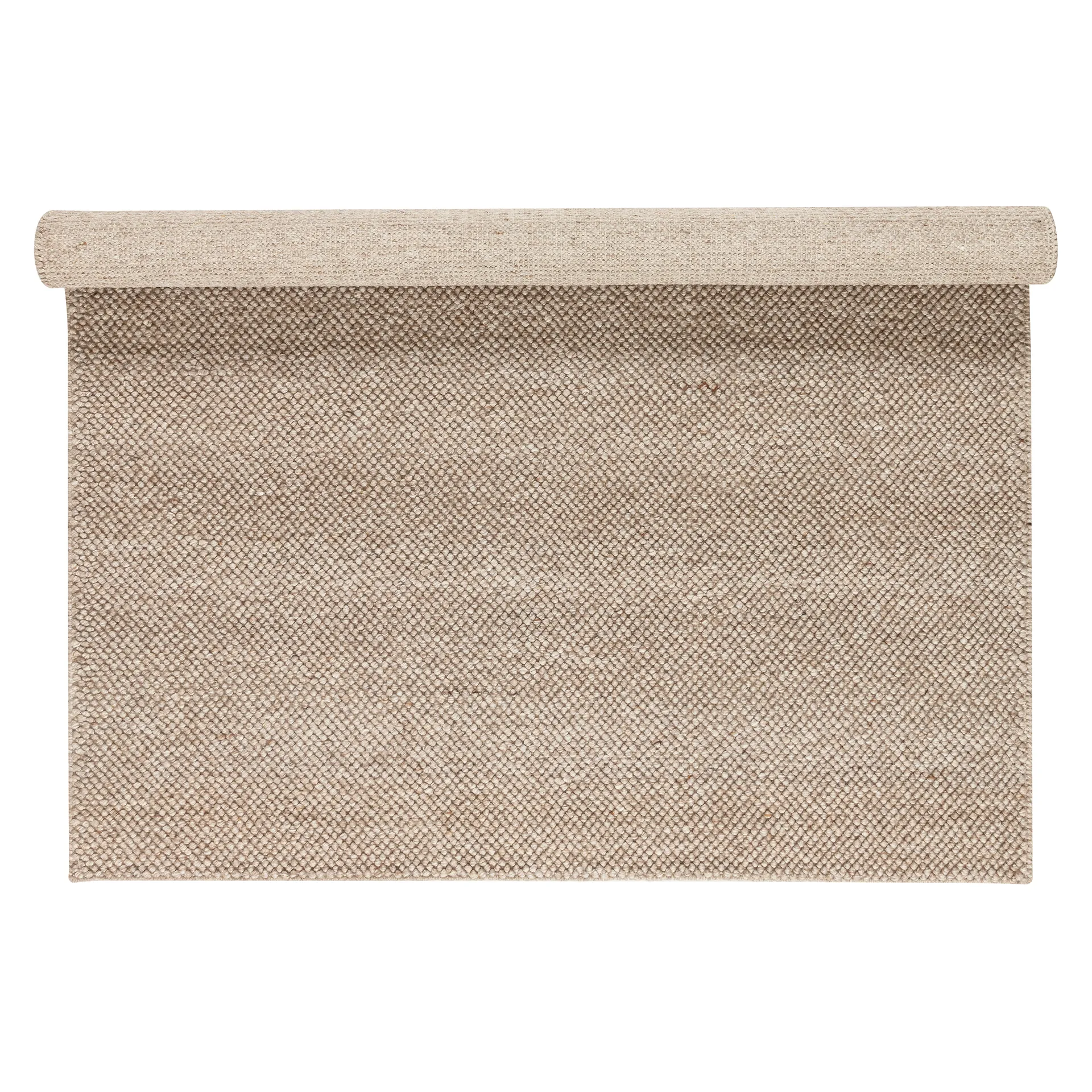 Flock wollen vloerkleed beige, 170x240 cm Scandi Living