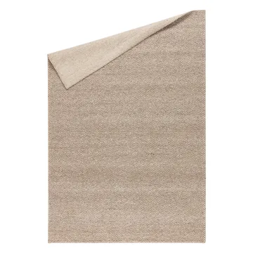 Flock wollen vloerkleed beige - 200x300 cm - Scandi Living