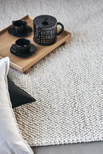 Flock wollen vloerkleed natuurwit - 170x240 cm - Scandi Living