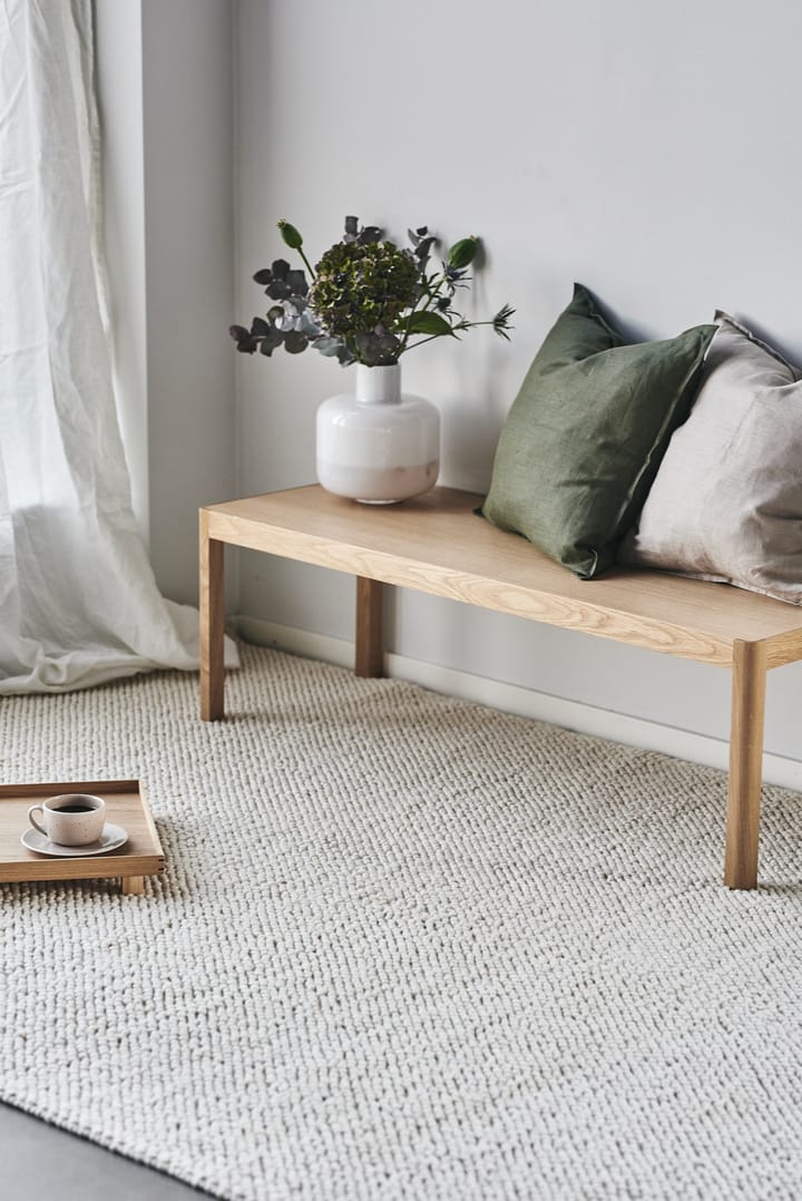 Flock wollen vloerkleed natuurwit, 170x240 cm Scandi Living