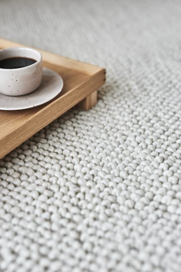 Flock wollen vloerkleed natuurwit - 200x300 cm - Scandi Living