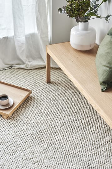 Flock wollen vloerkleed natuurwit - 300x400 cm - Scandi Living