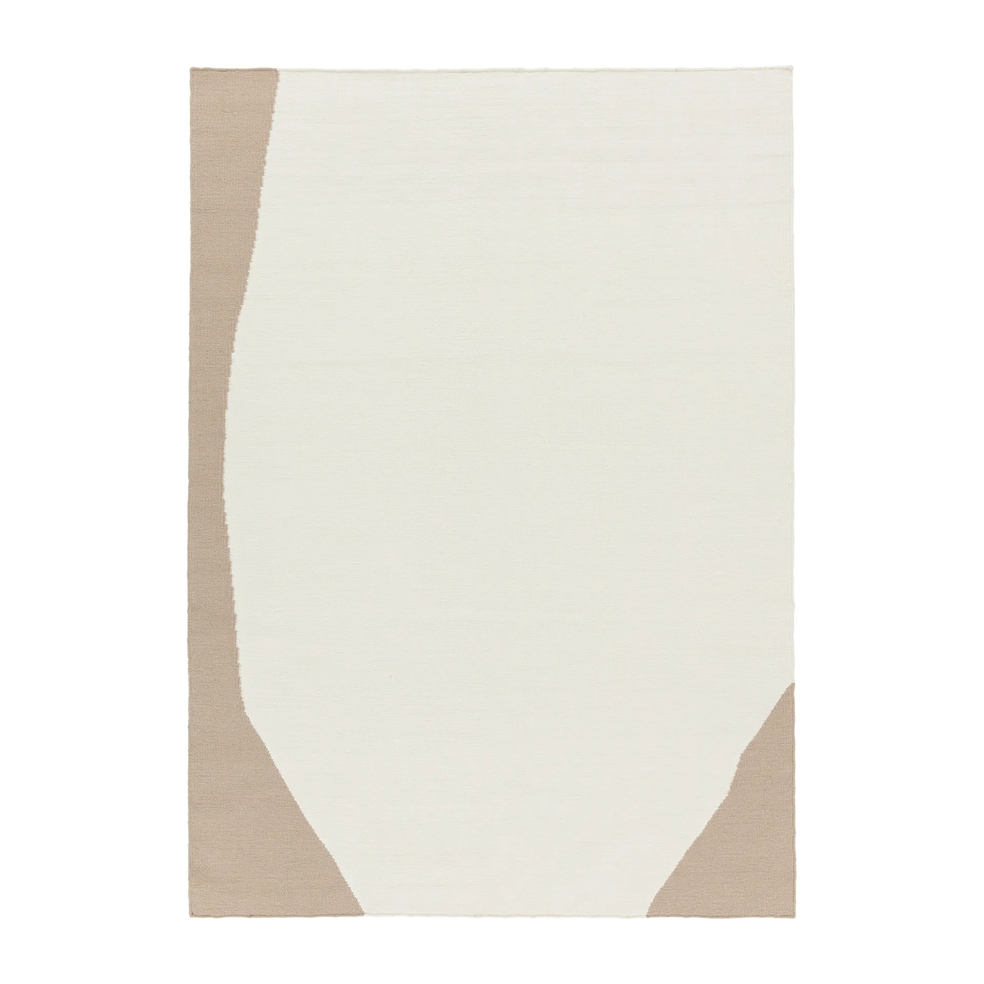 Flow kelim vloerkleed wit-beige, 170x240 cm Scandi Living