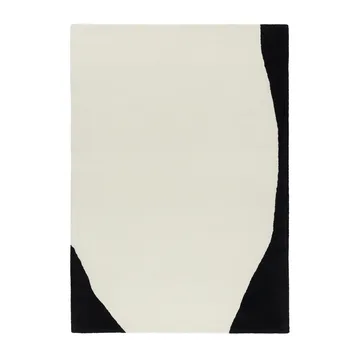 Flow wollen vloerkleed wit-zwart - 170x240 cm - Scandi Living