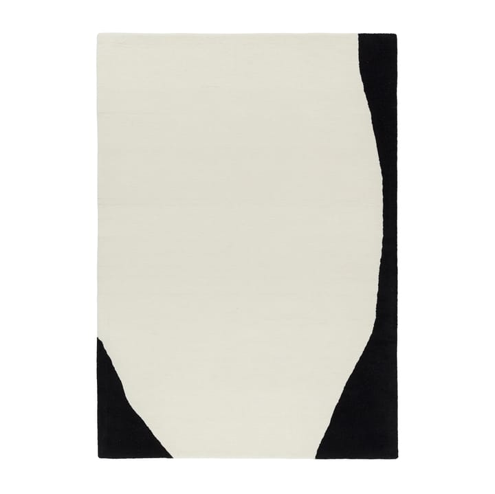 Flow wollen vloerkleed wit-zwart, 200x300 cm Scandi Living