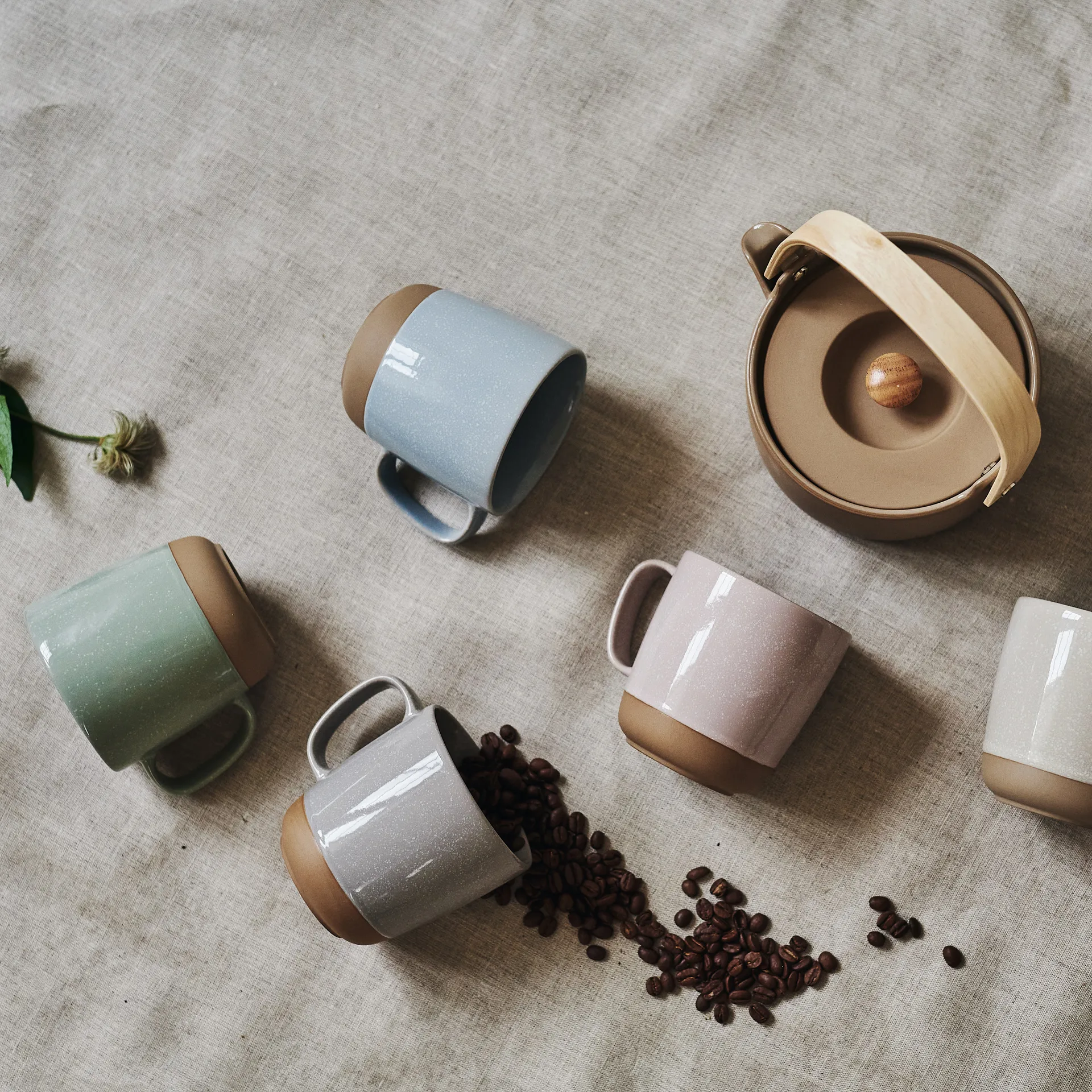 Fossil mok 35 cl, Beige Scandi Living