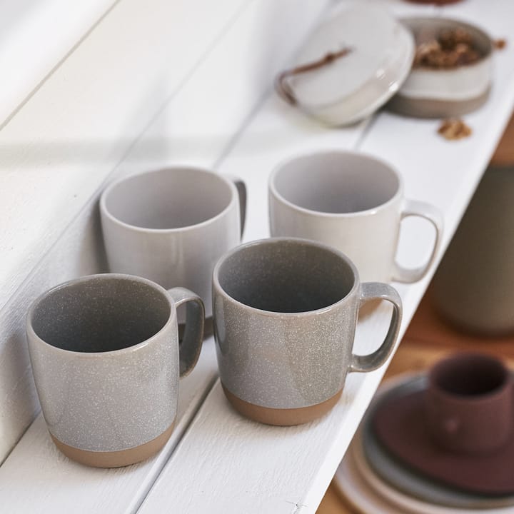 Fossil mok 35 cl, grijs Scandi Living