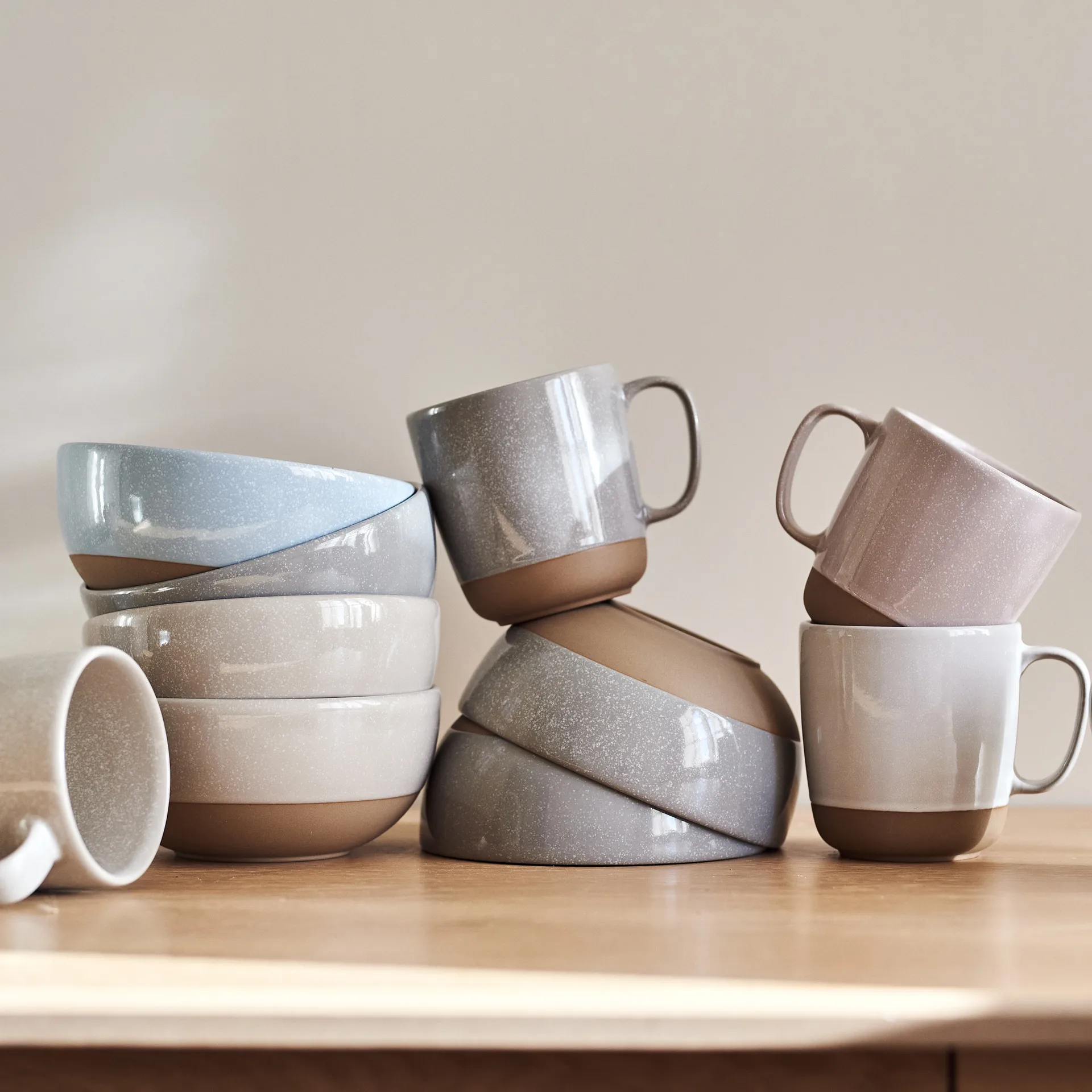 Fossil mok 35 cl, grijs Scandi Living