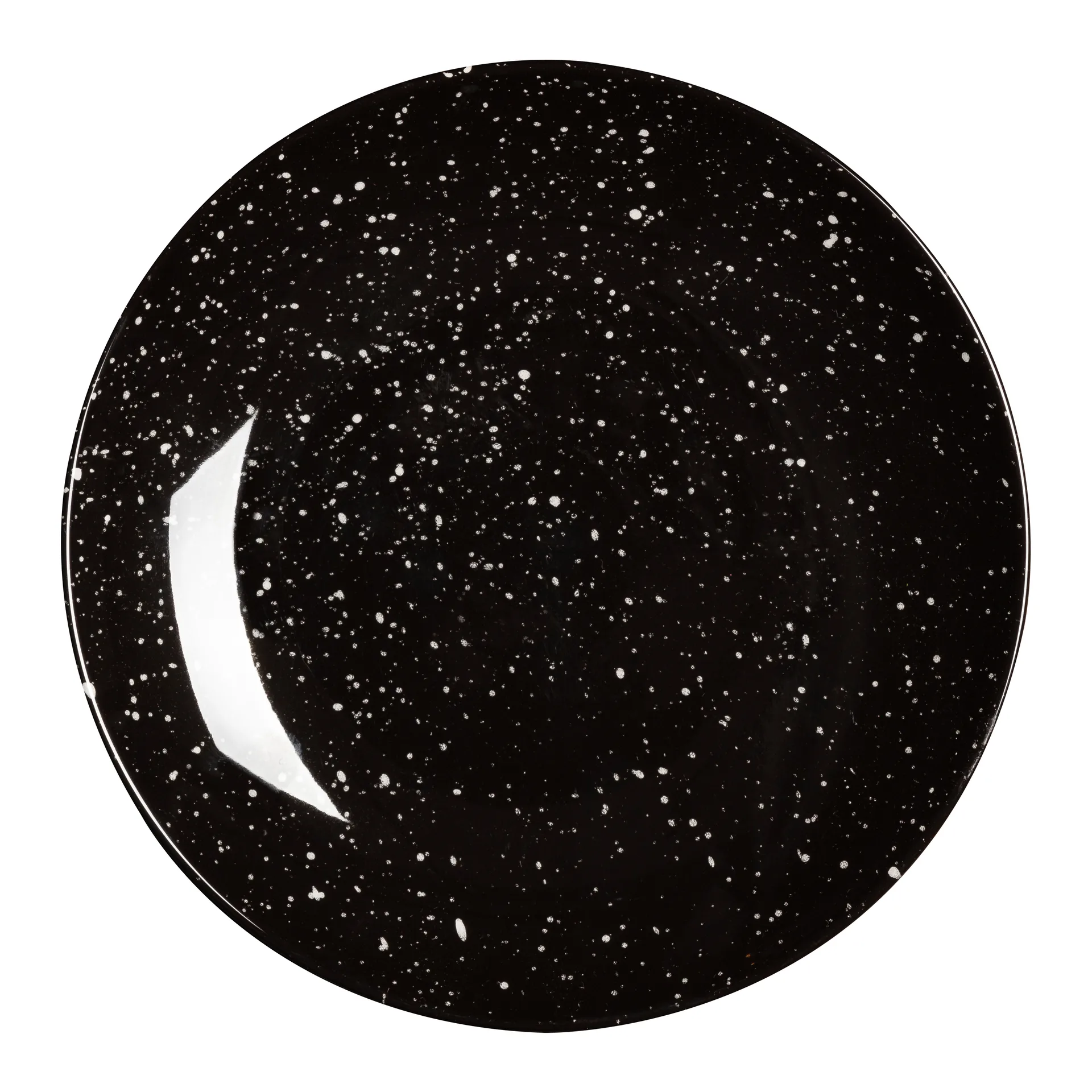 Freckle klein bord Ø20 cm, Zwart Scandi Living