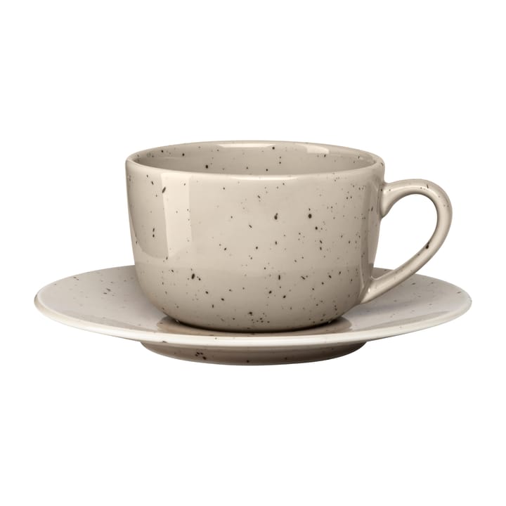 Freckle kop met schotel 26 cl - Beige - Scandi Living