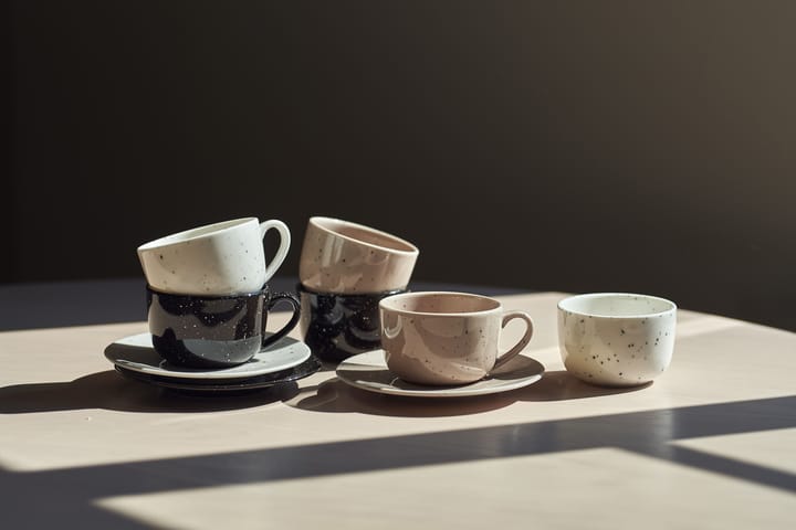 Freckle kop met schotel 26 cl, Beige Scandi Living