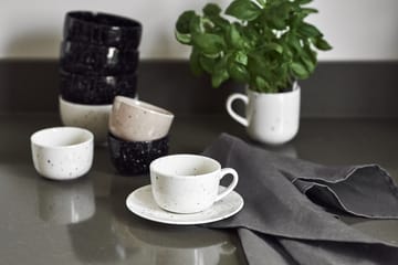 Freckle kop met schotel 26 cl - Wit - Scandi Living