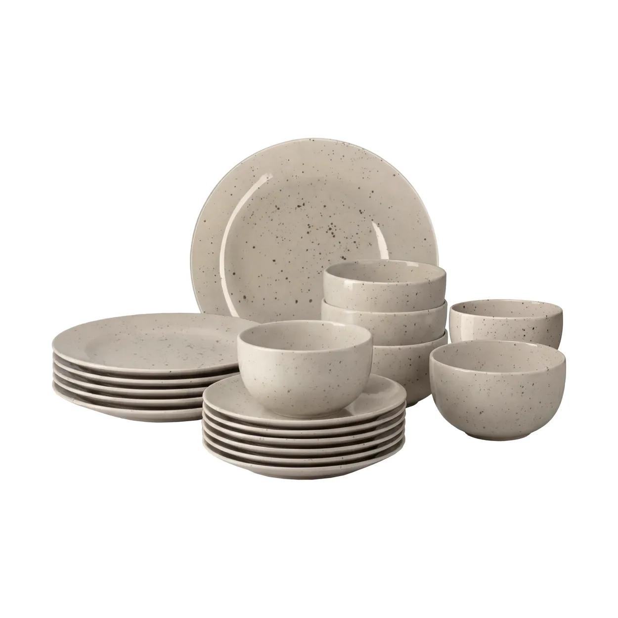 Scandi Living Freckle startset 18-delig - Beige