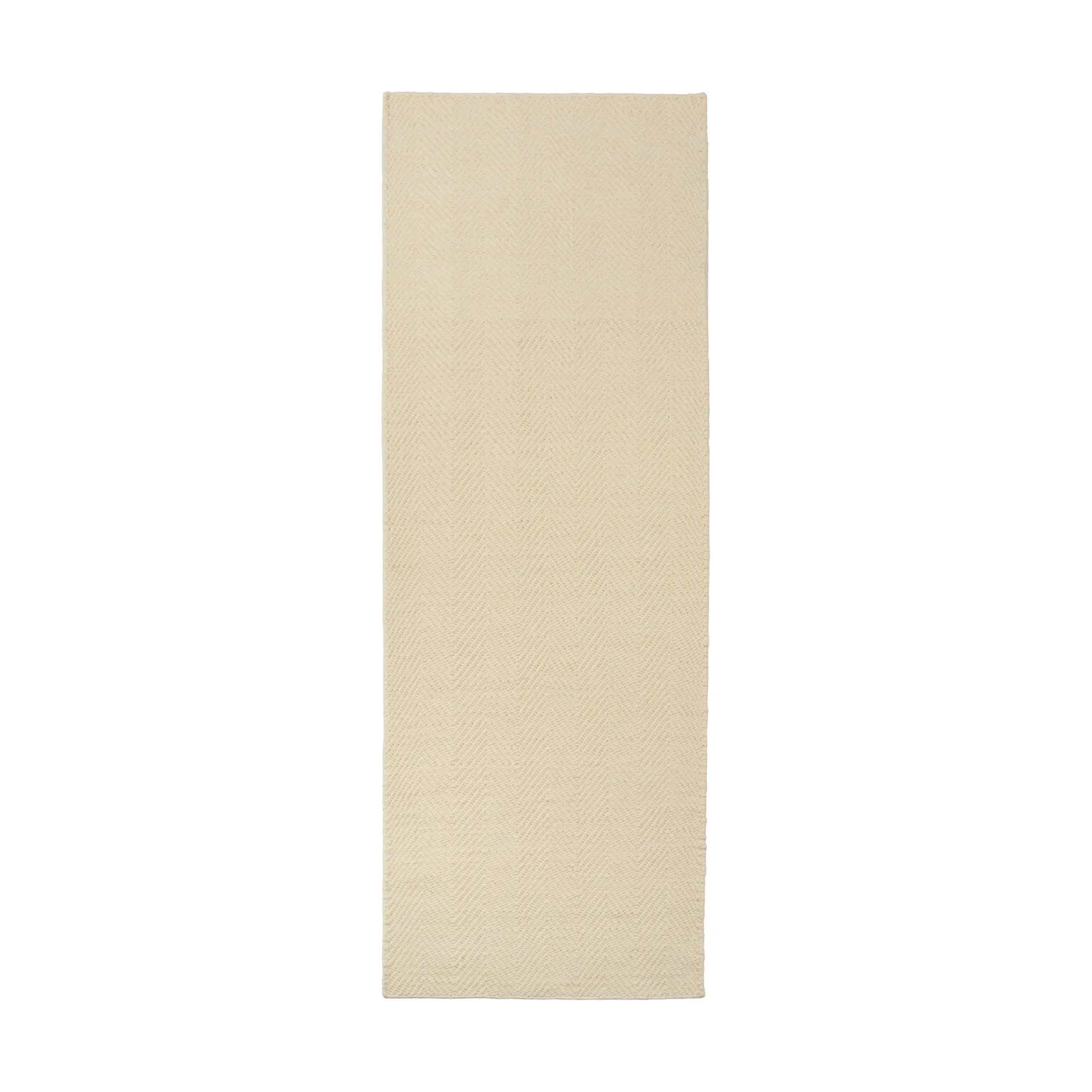 Furrow vloerkleed natuurwit, 80x240 cm Scandi Living