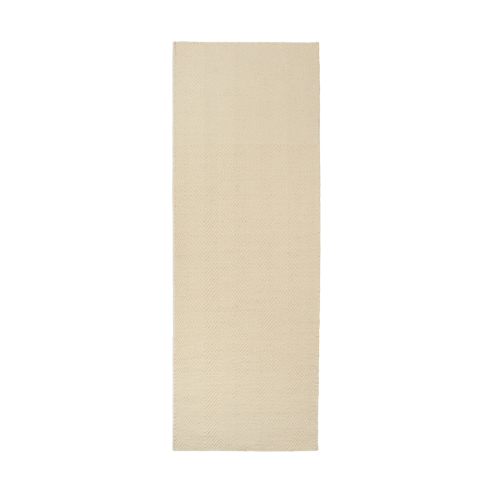 Furrow vloerkleed natuurwit - 80x240 cm - Scandi Living