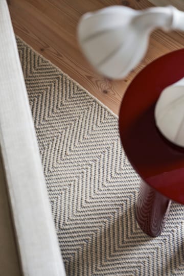 Furrow vloerkleed natuurwit/grijs - 170x240 cm - Scandi Living