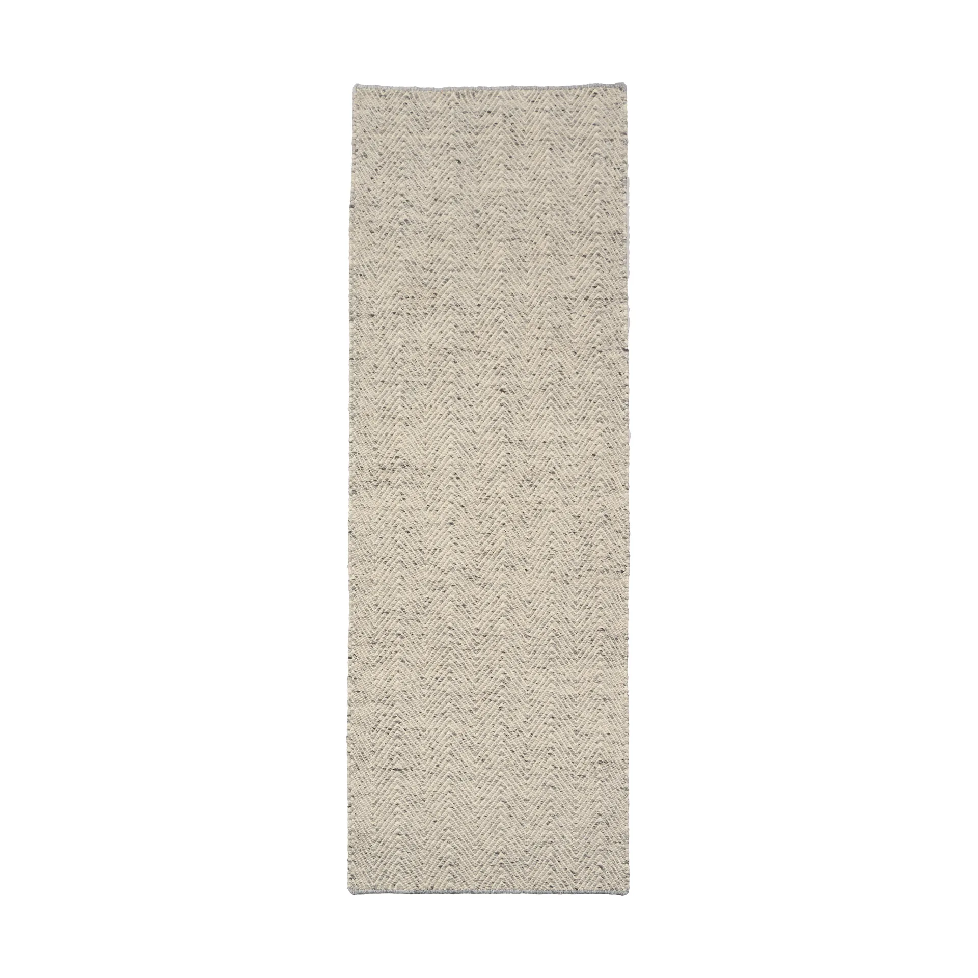 Furrow vloerkleed natuurwit/grijs, 80x240 cm Scandi Living